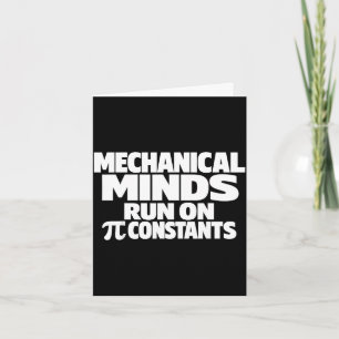Tarjeta Día divertido ingeniero mecánico 14 de marzo humor