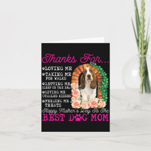 Tarjeta Día divertido y feliz de la madre perro mamá lindo
