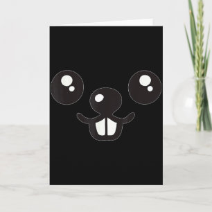 Tarjeta Día divertido y feliz de la marmota 2 de febrero d
