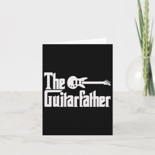 Tarjeta Día El Guitarrista Músico Padre De La Guitarra Reg
