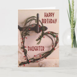 TARJETA DÍA ESPECIAL COMO USTED EN EL "HIJA" DEL CUMPLEAÑO