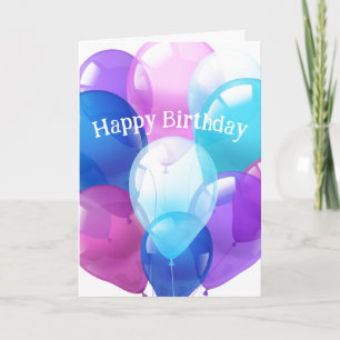 Tarjeta Día especial del Bouquet de los globos