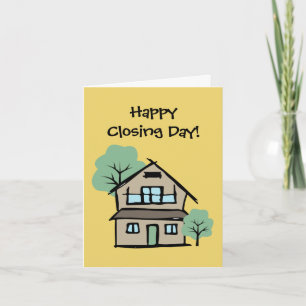 Tarjeta Día Feliz de Cierre Celebración de Clientes de Bie