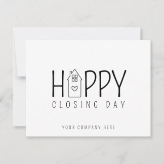Tarjeta Día Feliz de Cierre de Casa Linda