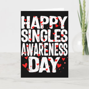 Tarjeta Día Feliz de Conciencia para Solteros No Parejas A