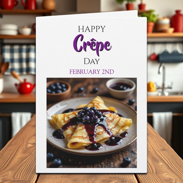 Tarjeta Día Feliz de Crêpe | 2 de febrero (Subido por el creador)