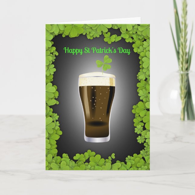 Tarjeta ¡Día feliz de Guinness! (Anverso)