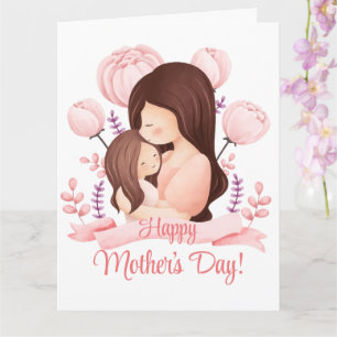 Tarjeta Día feliz de la madre mamá del mundo personalizada