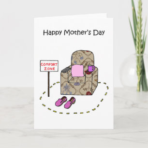 Tarjeta Día Feliz de la Madre Zona de Confort Humor