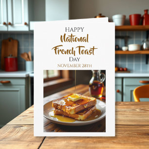 Tarjeta Día Feliz de la Torrija   28 de noviembre