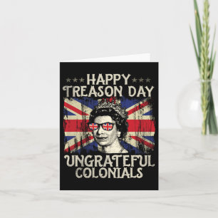 Tarjeta Día Feliz de la Traición Coloniales Ingratos Diver