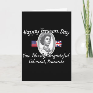 Tarjeta Día Feliz de la Traición Rey Carlos III Británico