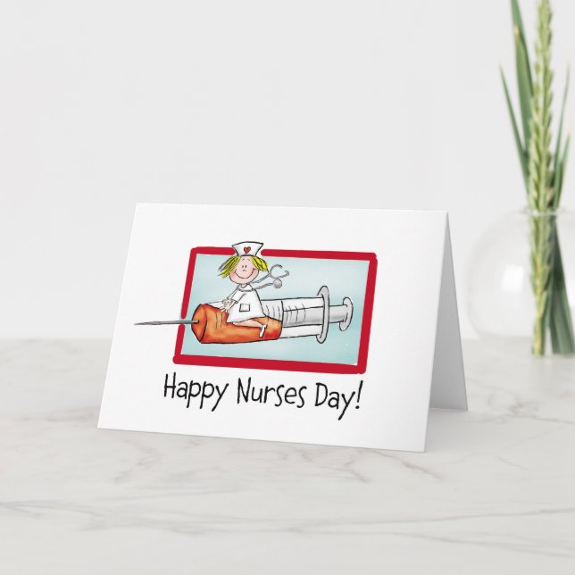 Tarjeta Día feliz de las enfermeras (Anverso)