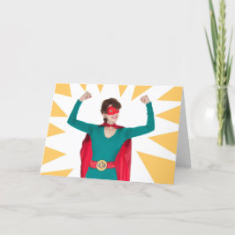 Tarjeta Día Feliz de las Madres Humor de Superhéroe 