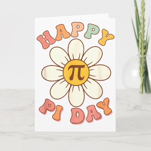 Tarjeta Día Feliz de Pi Matemáticas Profesor de Matemática (Anverso)