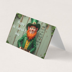 Tarjeta Día Feliz de San Patricio Duende