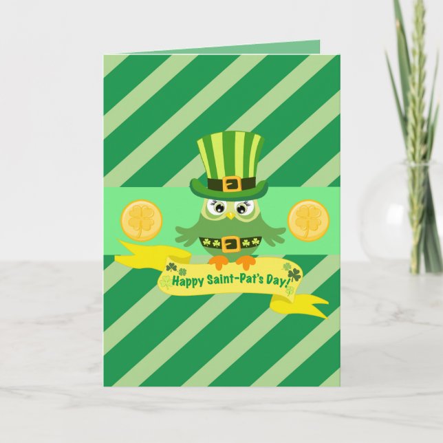 Tarjeta Día feliz de St Patrick (Anverso)