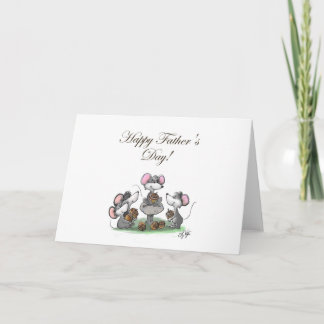 Tarjeta Día feliz del Mic, del mac y del padre de Moe