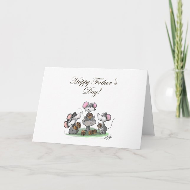 Tarjeta Día feliz del Mic, del mac y del padre de Moe (Anverso)