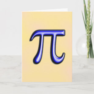 Tarjeta Día feliz del pi - 14 de marzo