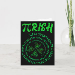 Tarjeta Día gráfico irlandés divertido día de san patricio