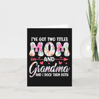 Tarjeta Día I#39; #39; tengo dos títulos Abuela Abuela