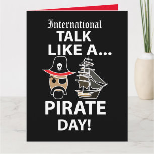 Tarjeta Día Internacional de Hablar como un Pirata