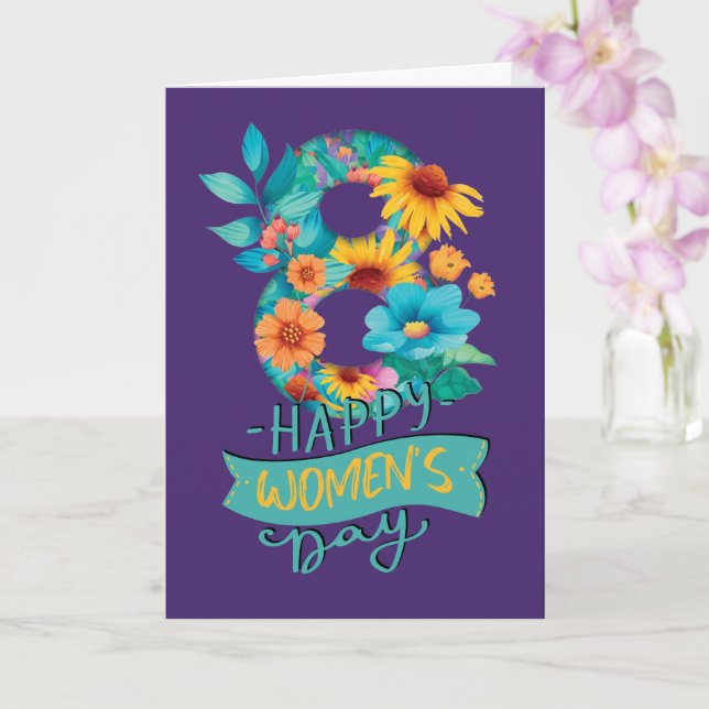 Tarjeta Día Internacional de la Mujer 2023 (Orquídea)
