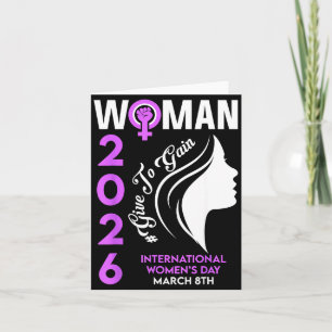 Tarjeta Día internacional de la mujer 2026 marzo 8 empoder