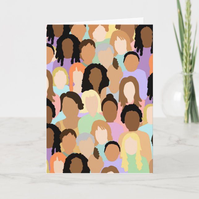 Tarjeta Día Internacional de la Mujer - 8 de marzo (Anverso)