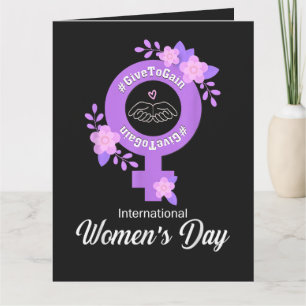 Tarjeta Día Internacional de la Mujer 8 de marzo