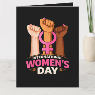 Tarjeta Día Internacional de la Mujer 8 de marzo