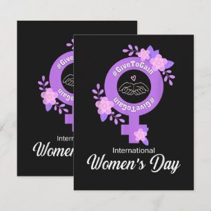 Tarjeta Día Internacional de la Mujer 8 de marzo