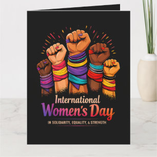 Tarjeta Día Internacional de la Mujer 8 Marzo