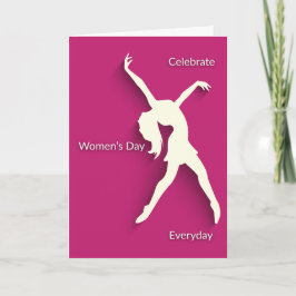 Tarjeta Día Internacional de la Mujer celebra la frambuesa
