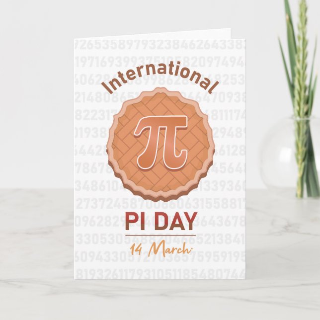 Tarjeta Día Internacional De La Pi (Anverso)