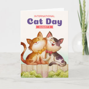 Tarjeta Día Internacional del Gato