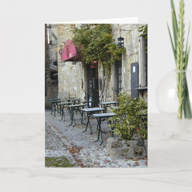 Tarjeta Día lento en el café (Anverso)