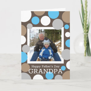 Tarjeta Día moderno y moderno del padre con foto abuelo