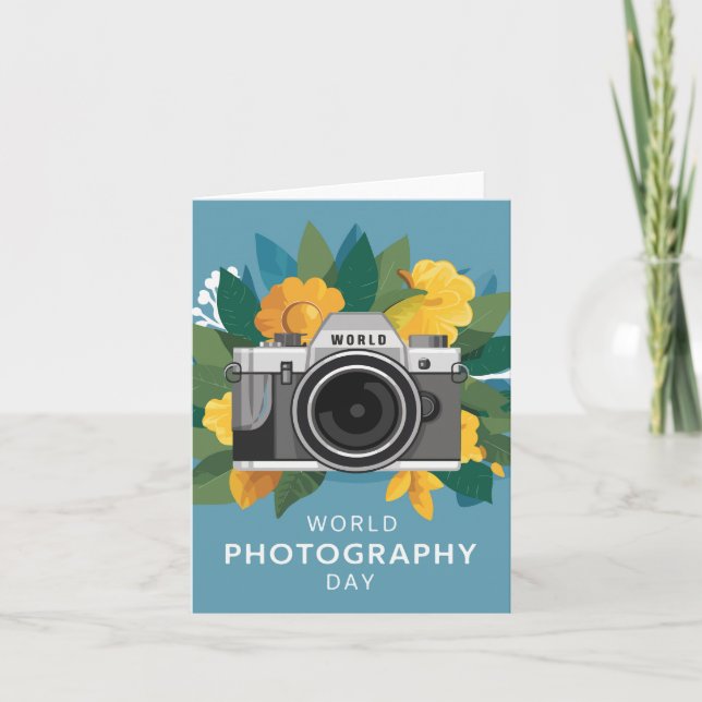 Tarjeta Día Mundial de la Fotografía (Anverso)