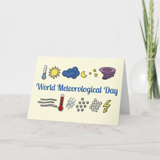 Tarjeta Día Mundial de la Meteorología