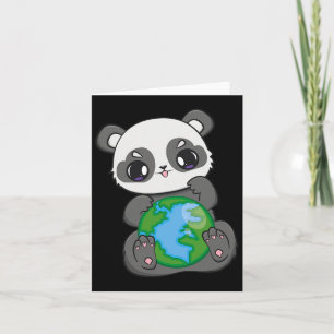 Tarjeta Día Mundial de la Tierra Día Terrestre Panda