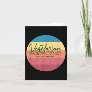 Tarjeta Día Mundial de las Verduras Camiseta de veganos qu