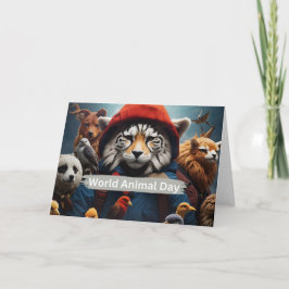 Tarjeta Día Mundial de los Animales