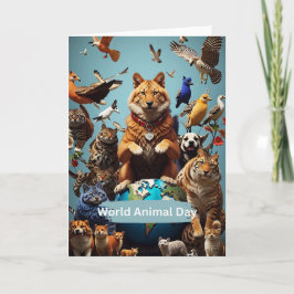 Tarjeta Día Mundial de los Animales