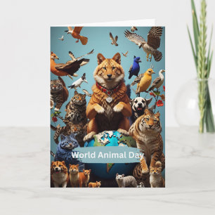Tarjeta Día Mundial de los Animales