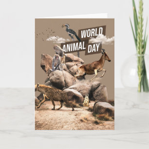 Tarjeta Día Mundial de los Animales