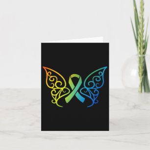 Tarjeta Día Mundial del Cáncer de Mariposa 1