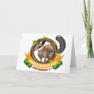 Tarjeta Día Mundial del Numbat