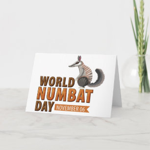 Tarjeta Día Mundial del Numbat